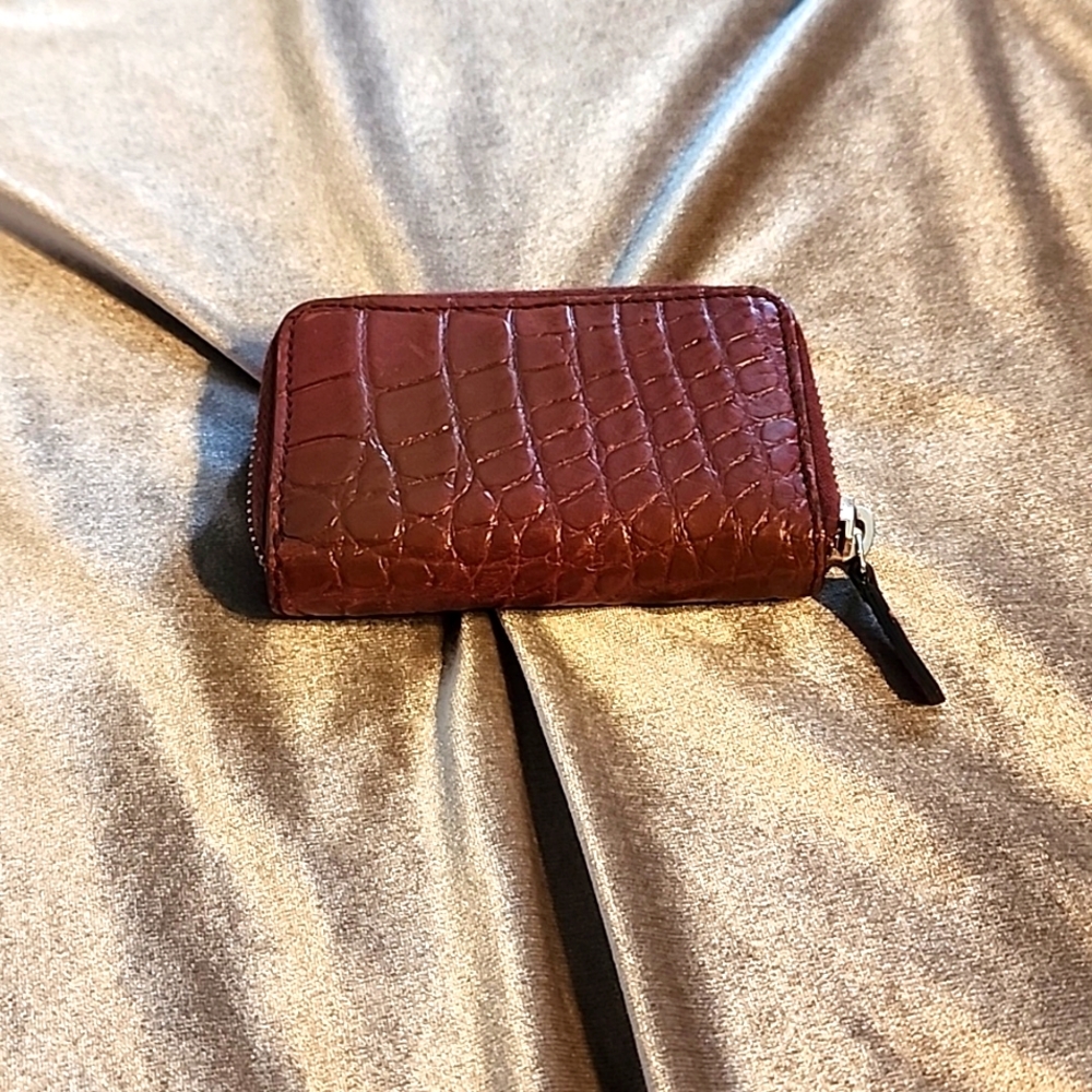 💥Authentic💥vintage GUCCI Leather Wallet In Burgundy - Picture 10 of 11